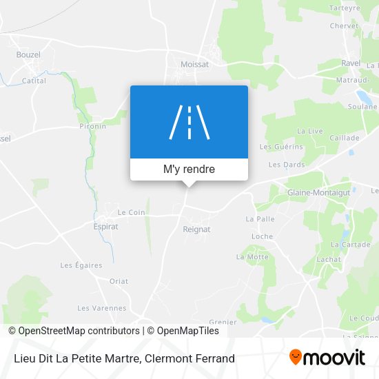 Lieu Dit La Petite Martre plan