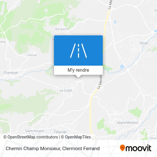Chemin Champ Monsieur plan