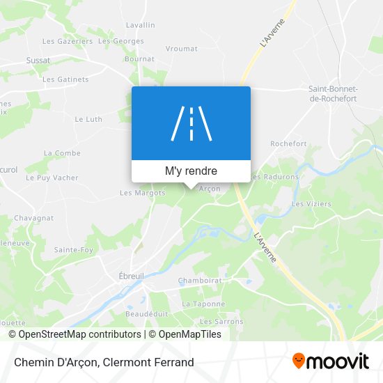 Chemin D'Arçon plan