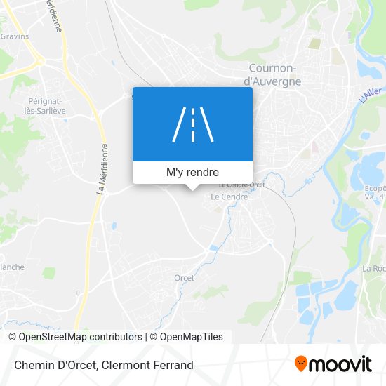 Chemin D'Orcet plan