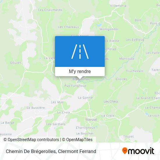 Chemin De Brégerolles plan