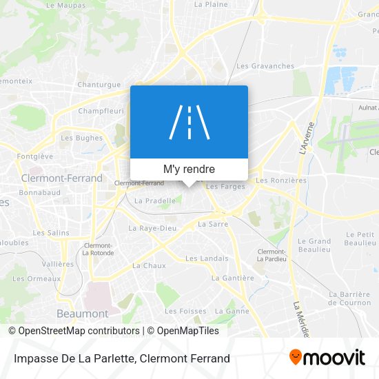 Impasse De La Parlette plan