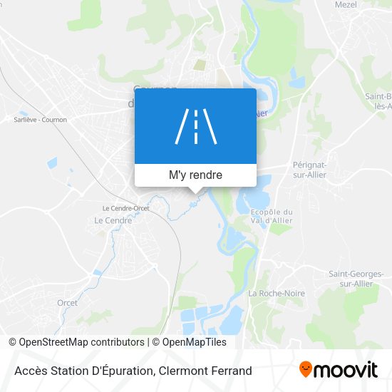 Accès Station D'Épuration plan