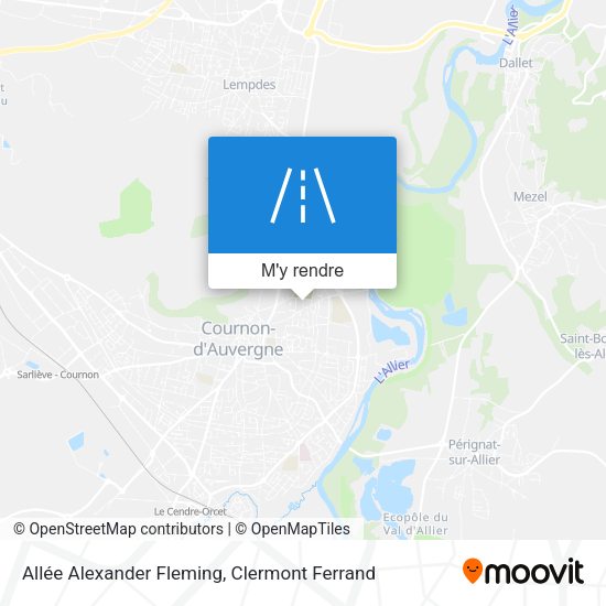 Allée Alexander Fleming plan