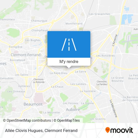 Allée Clovis Hugues plan