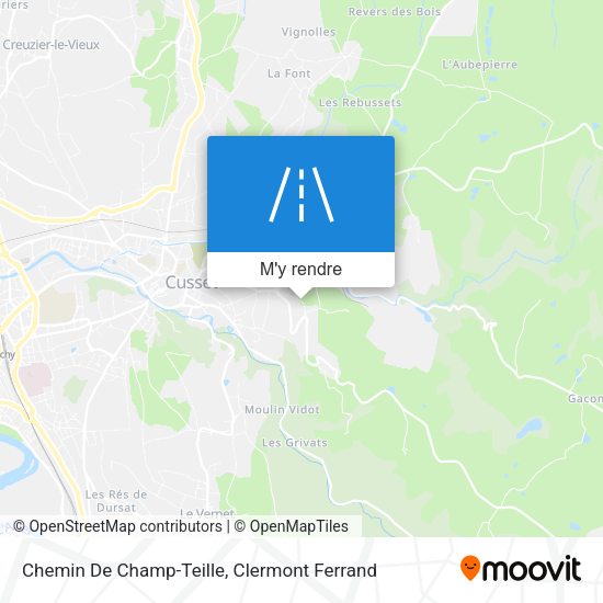 Chemin De Champ-Teille plan