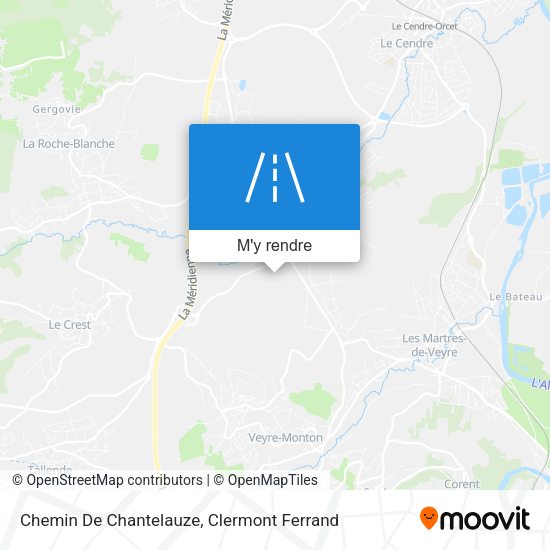 Chemin De Chantelauze plan