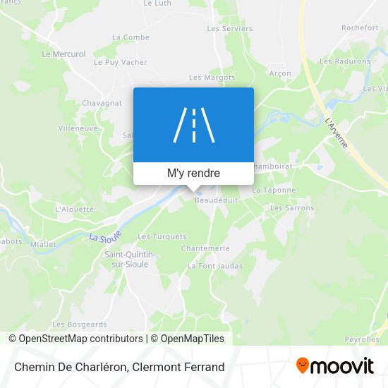 Chemin De Charléron plan