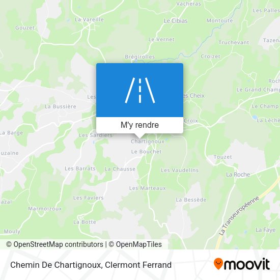 Chemin De Chartignoux plan