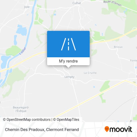 Chemin Des Pradoux plan