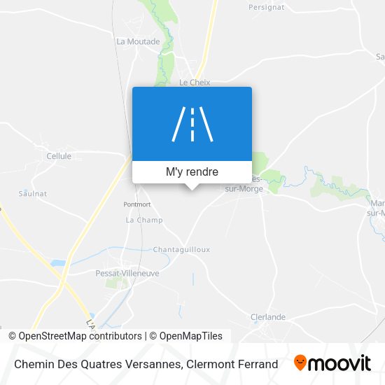 Chemin Des Quatres Versannes plan
