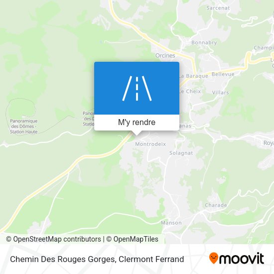 Chemin Des Rouges Gorges plan
