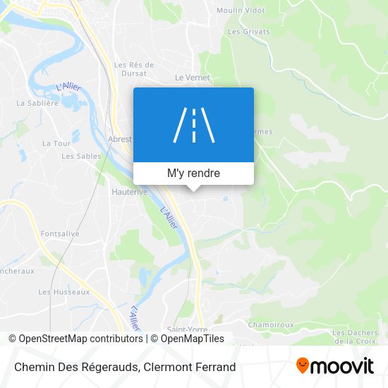 Chemin Des Régerauds plan