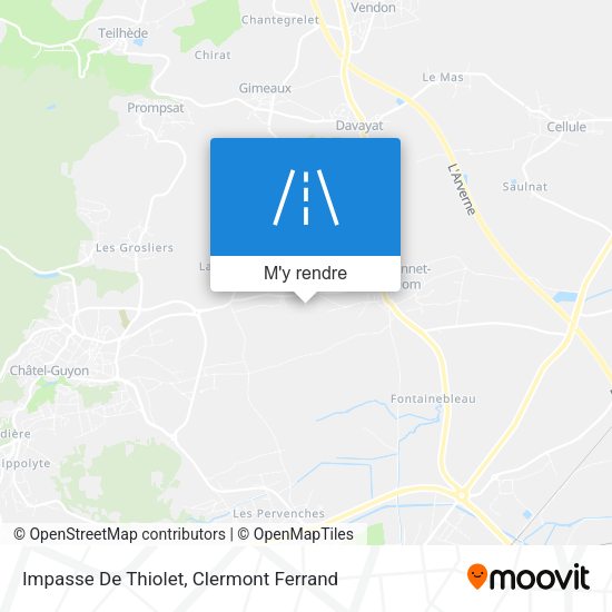 Impasse De Thiolet plan