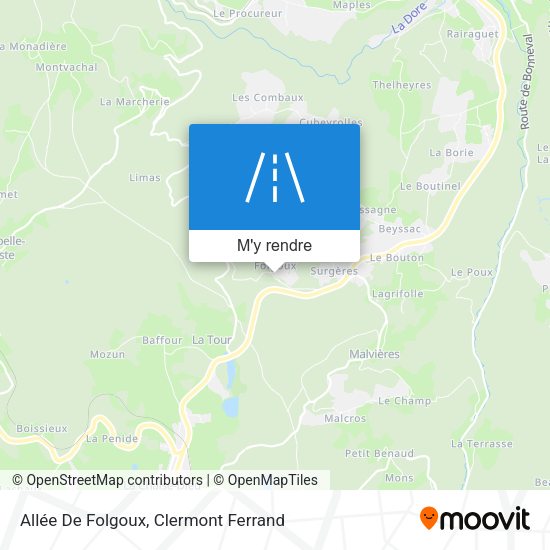 Allée De Folgoux plan