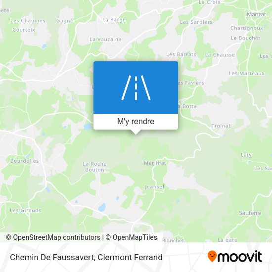 Chemin De Faussavert plan