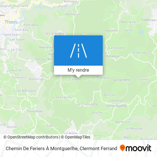 Chemin De Feriers À Montguerlhe plan