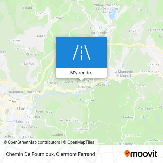 Chemin De Fournioux plan
