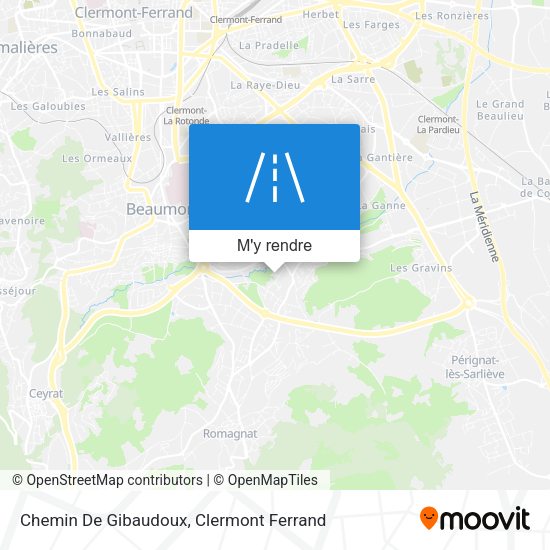 Chemin De Gibaudoux plan