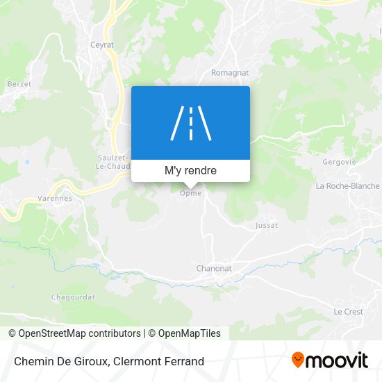 Chemin De Giroux plan