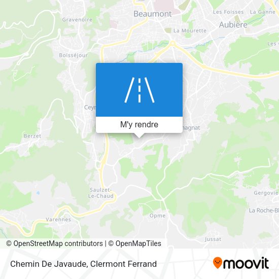 Chemin De Javaude plan