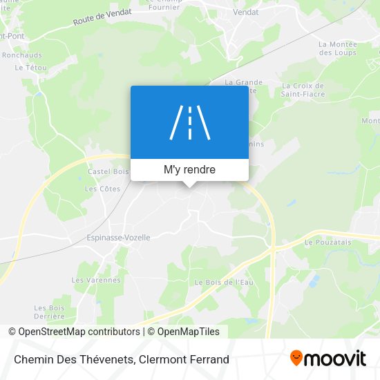 Chemin Des Thévenets plan