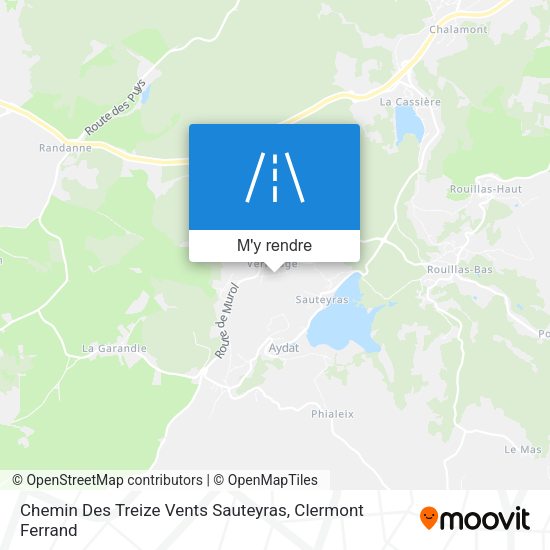 Chemin Des Treize Vents Sauteyras plan