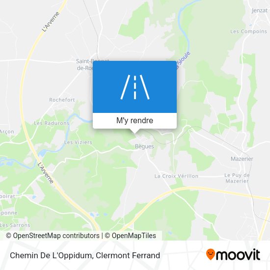 Chemin De L'Oppidum plan