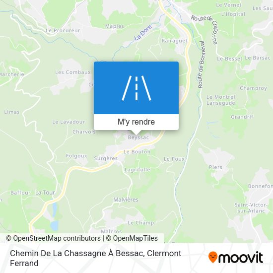 Chemin De La Chassagne À Bessac plan