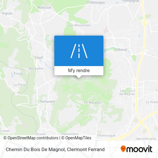 Chemin Du Bois De Magnol plan