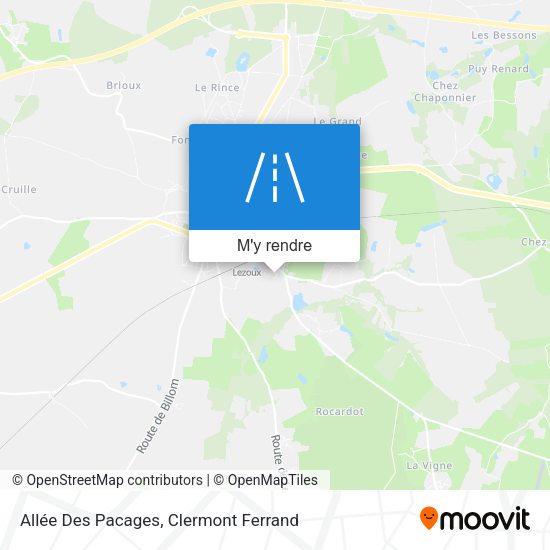 Allée Des Pacages plan