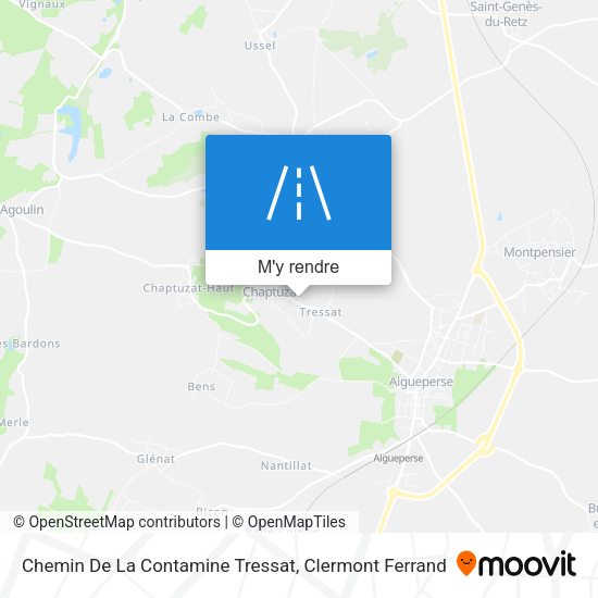 Chemin De La Contamine Tressat plan