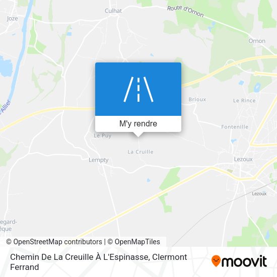 Chemin De La Creuille À L'Espinasse plan