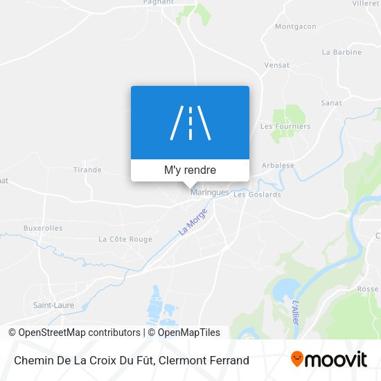 Chemin De La Croix Du Fût plan