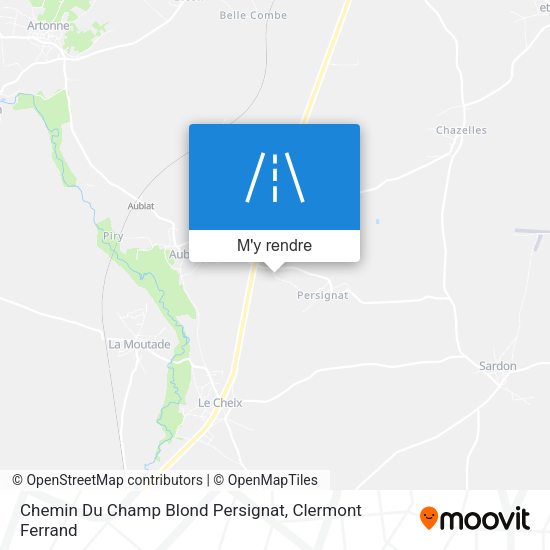 Chemin Du Champ Blond Persignat plan