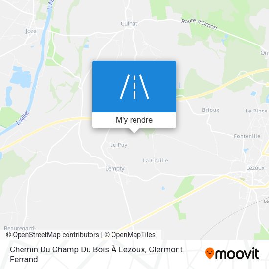 Chemin Du Champ Du Bois À Lezoux plan