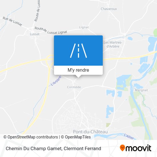 Chemin Du Champ Gamet plan