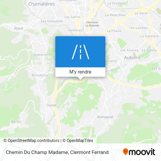 Chemin Du Champ Madame plan