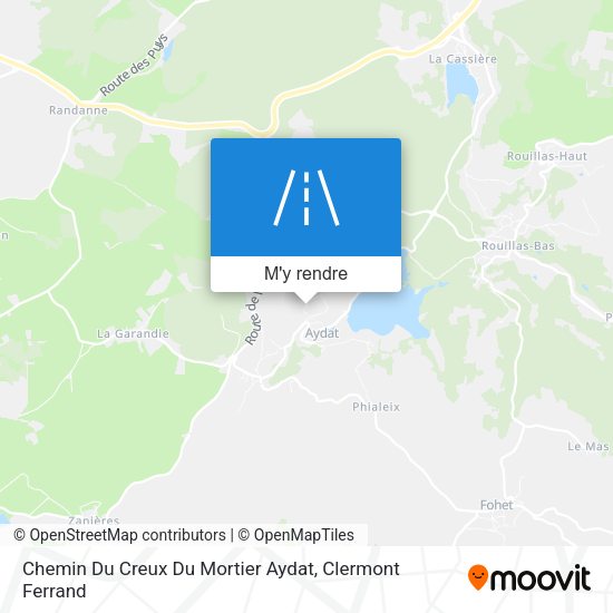 Chemin Du Creux Du Mortier Aydat plan