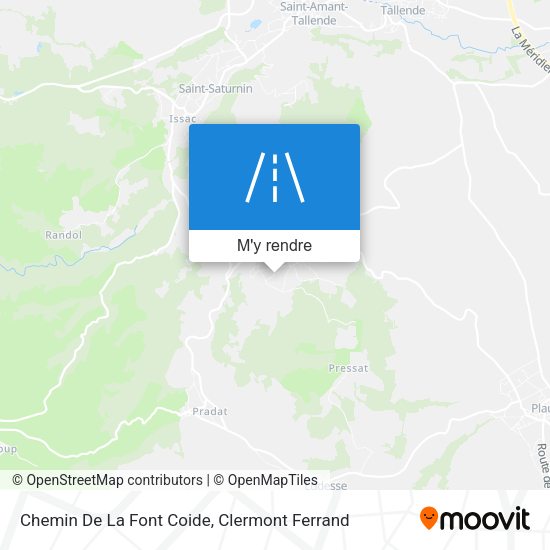 Chemin De La Font Coide plan