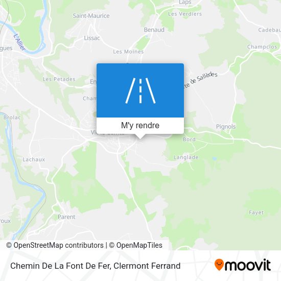 Chemin De La Font De Fer plan