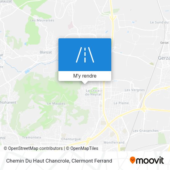 Chemin Du Haut Chancrole plan
