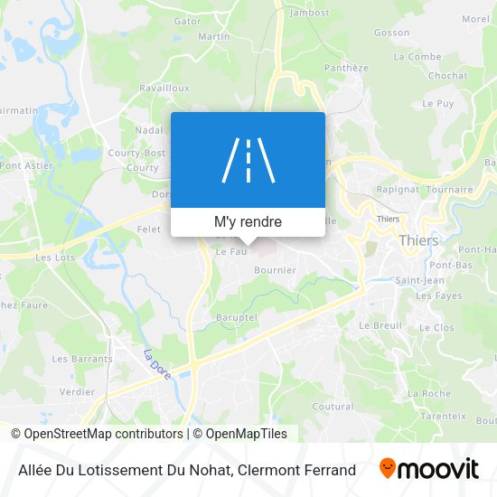 Allée Du Lotissement Du Nohat plan