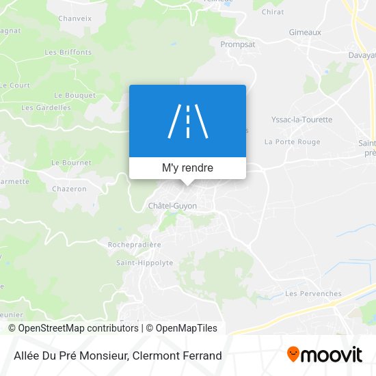 Allée Du Pré Monsieur plan