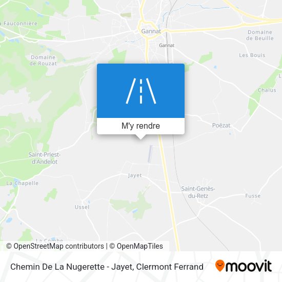 Chemin De La Nugerette - Jayet plan