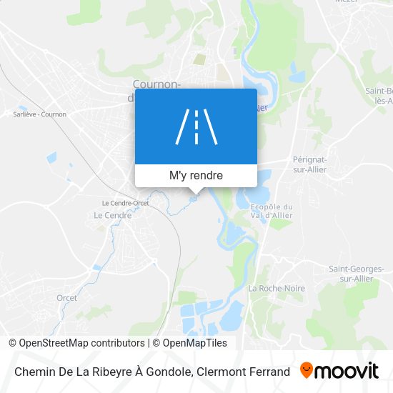 Chemin De La Ribeyre À Gondole plan