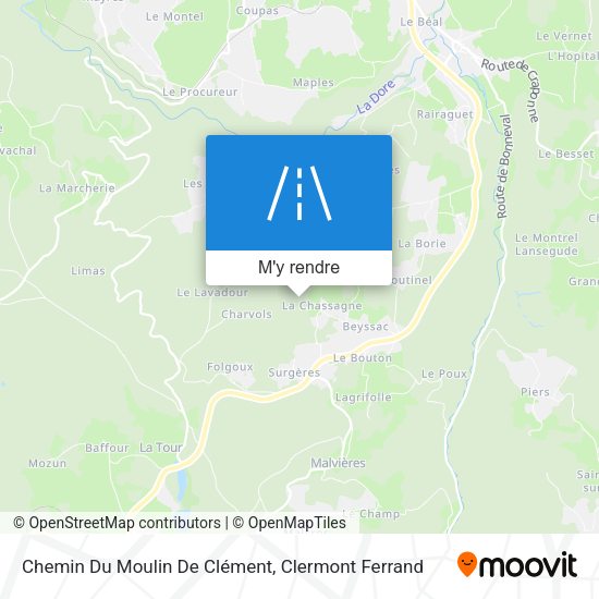 Chemin Du Moulin De Clément plan