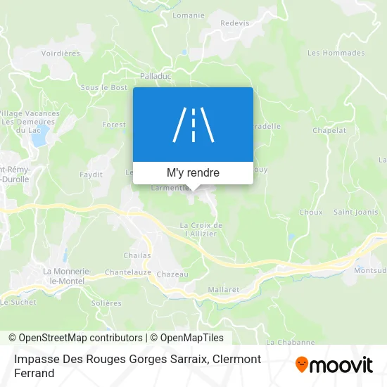 Impasse Des Rouges Gorges Sarraix plan
