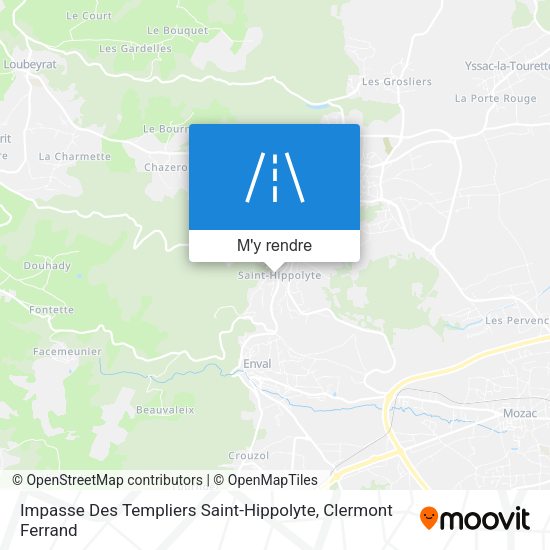 Impasse Des Templiers Saint-Hippolyte plan