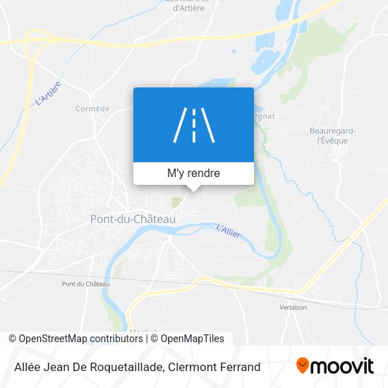 Allée Jean De Roquetaillade plan